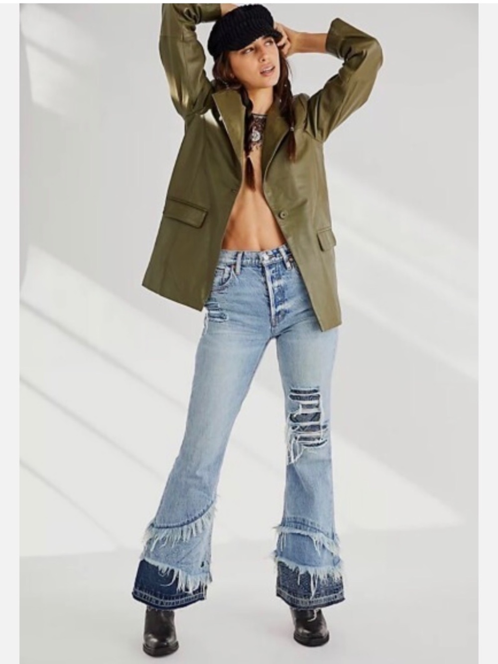 Free People We The Free Bombay Jeans size 24 RARE!